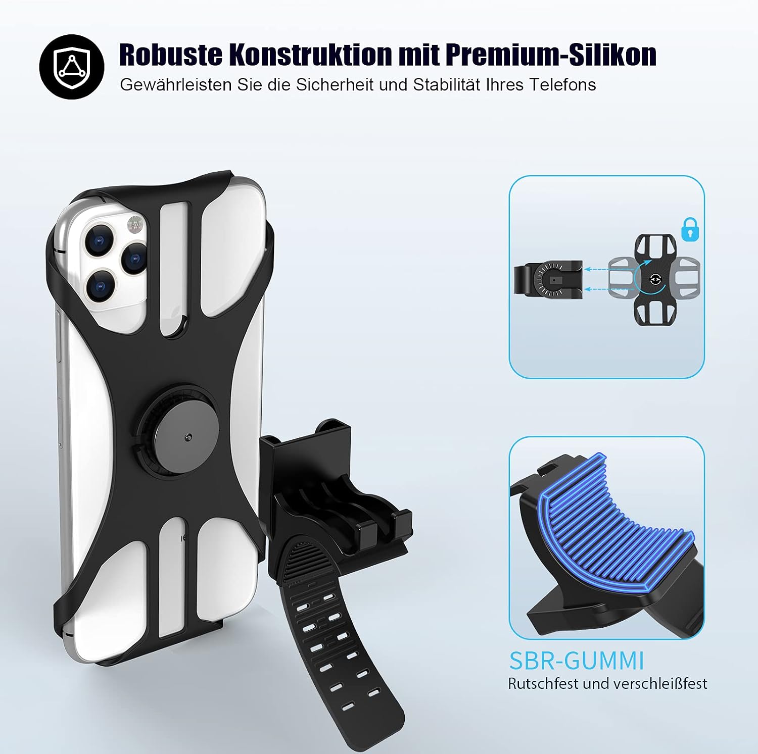 Detalle 2 de Deerfun Universal Handyhalterung Fahrrad 360°