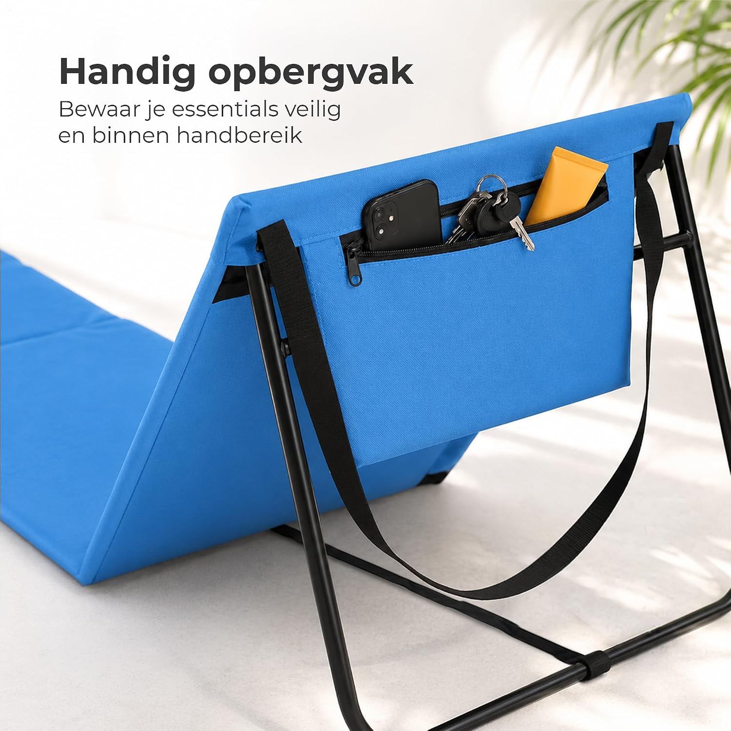 Thumbnail 6 de Intimo Living 2er Set Strandliege klappbar leicht – faltbare Liege mit Rückenlehne, blau (152x51 cm)