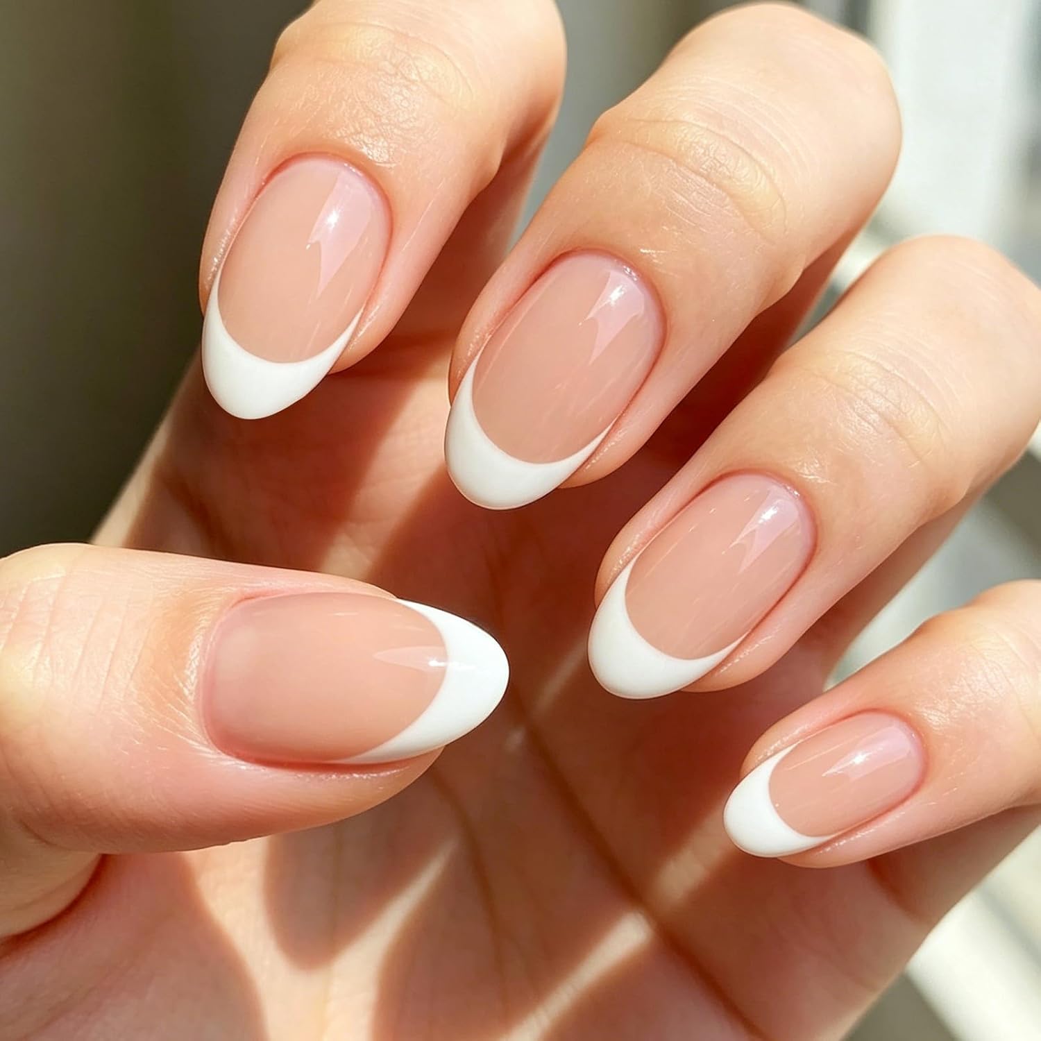 Detalle de Modelones French Tip Press On Nails 32pcs
