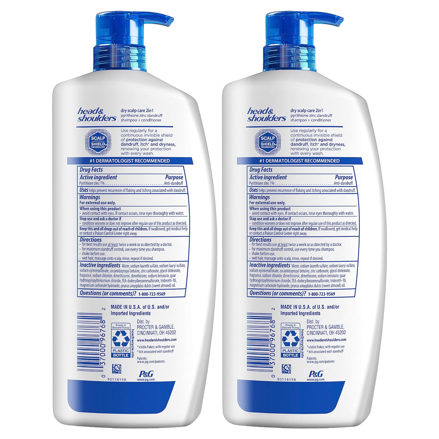 Detalle 2 de Head & Shoulders Dry Scalp 2-in-1 Shampoo