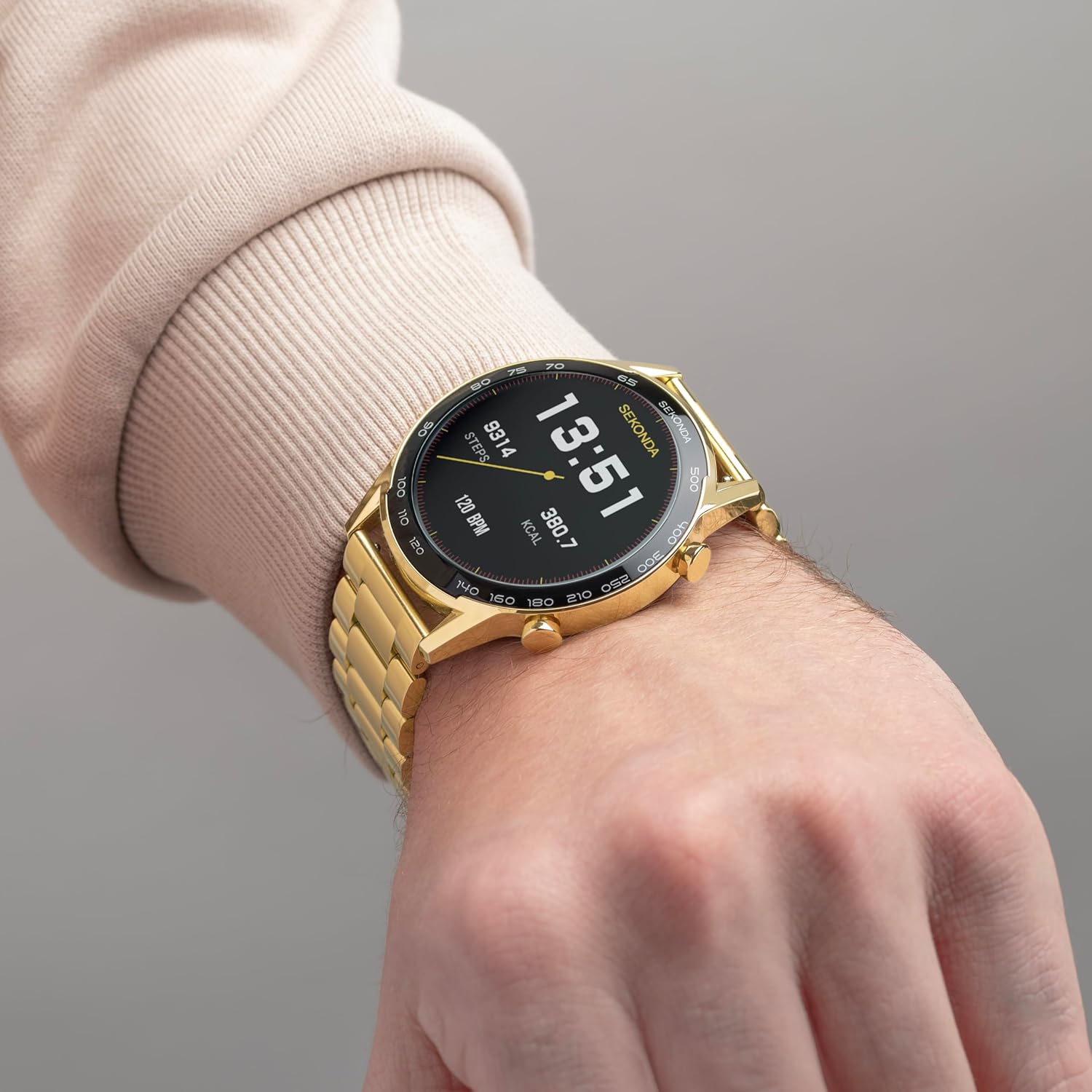 Thumbnail 1 de Sekonda Active Plus Smart Watch 45mm with Gold Stainless Steel Strap 30227