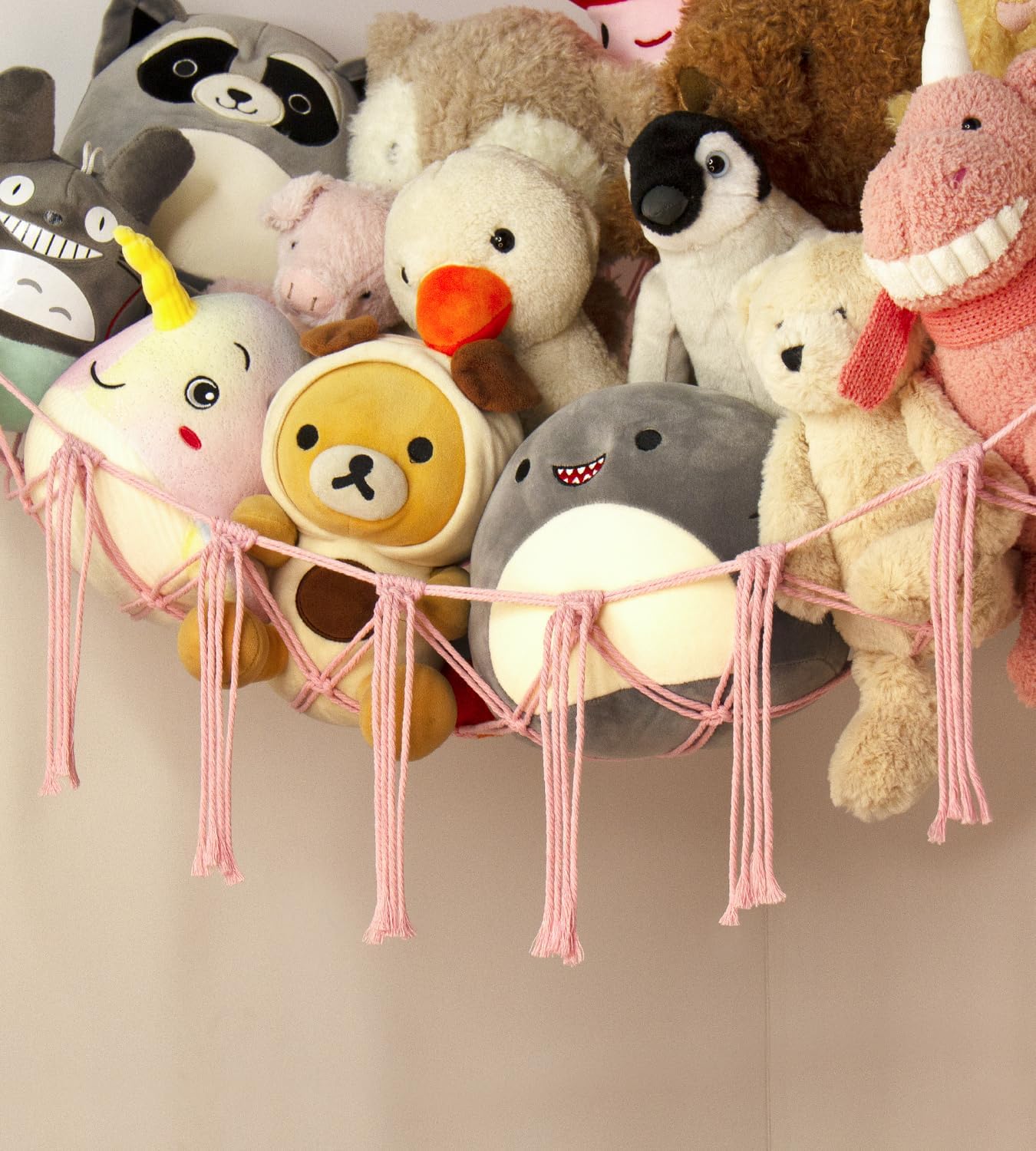 Detalle de Baby Teddy Hammock: Plush Toy Storage Net for Nursery and Kids' Rooms