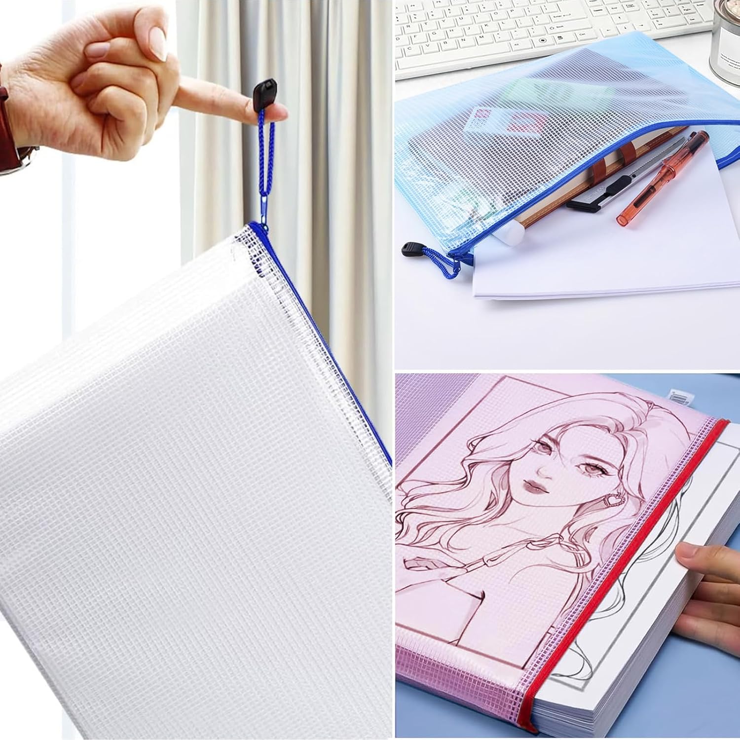 Detalle de A4 zip wallet set, 20 PVC wallets