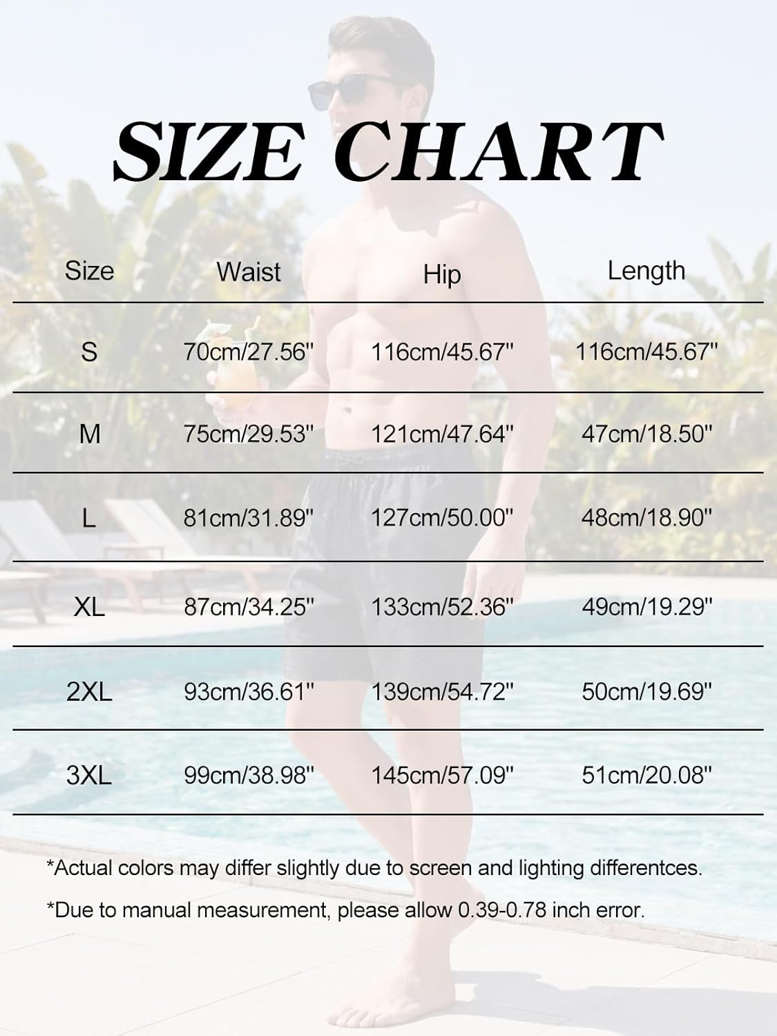 Thumbnail 6 de Hovershoes Men's Quick-Dry 2-in-1 Swim Shorts with Compression Liner