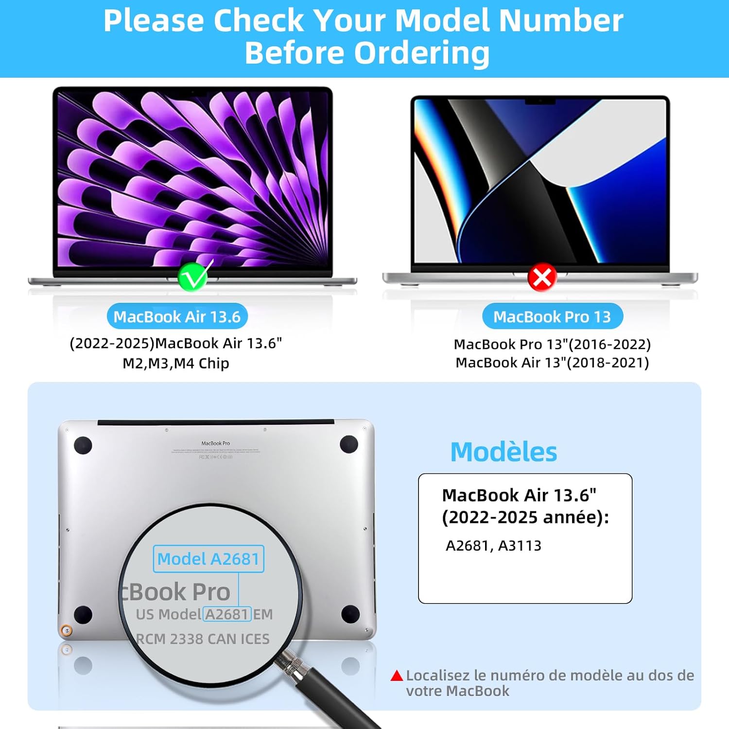 Thumbnail 5 de STARY 360° Privacy Screen for MacBook Air 13.6 Inch (2022–2026) – Anti‑Glare, Anti‑Blue Light and Private View Film with Camera Cover