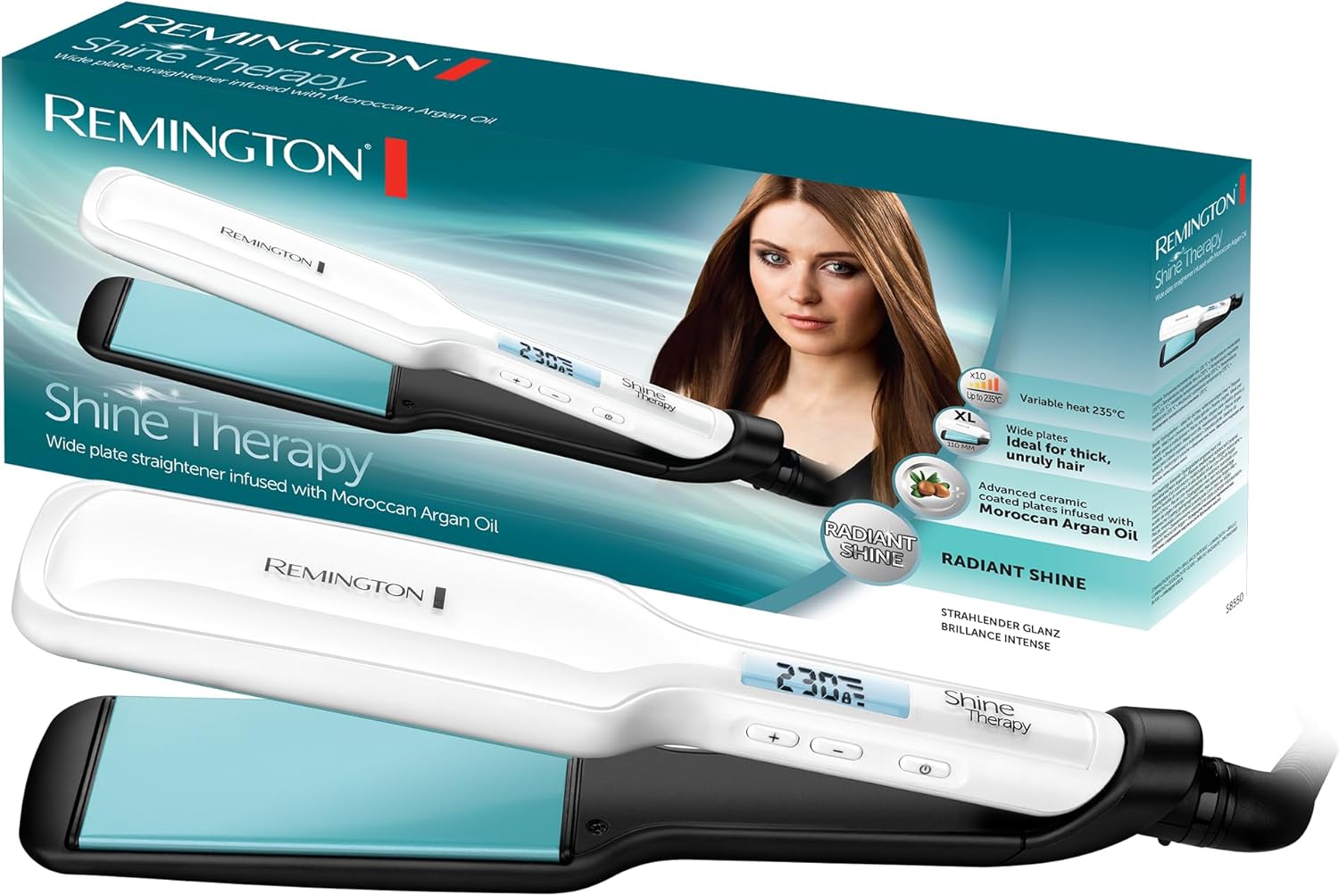 Thumbnail 4 de Remington S7350 piastra per capelli Wet2Straight: liscia anche da bagnato, 140–230°C con display LCD