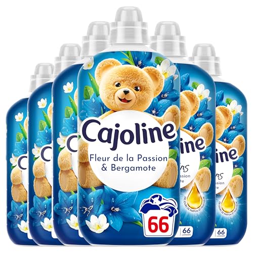 Detalle de Cajoline Adoucissant Linge Fleur de la Passion et Bergamote – 60 Lavages