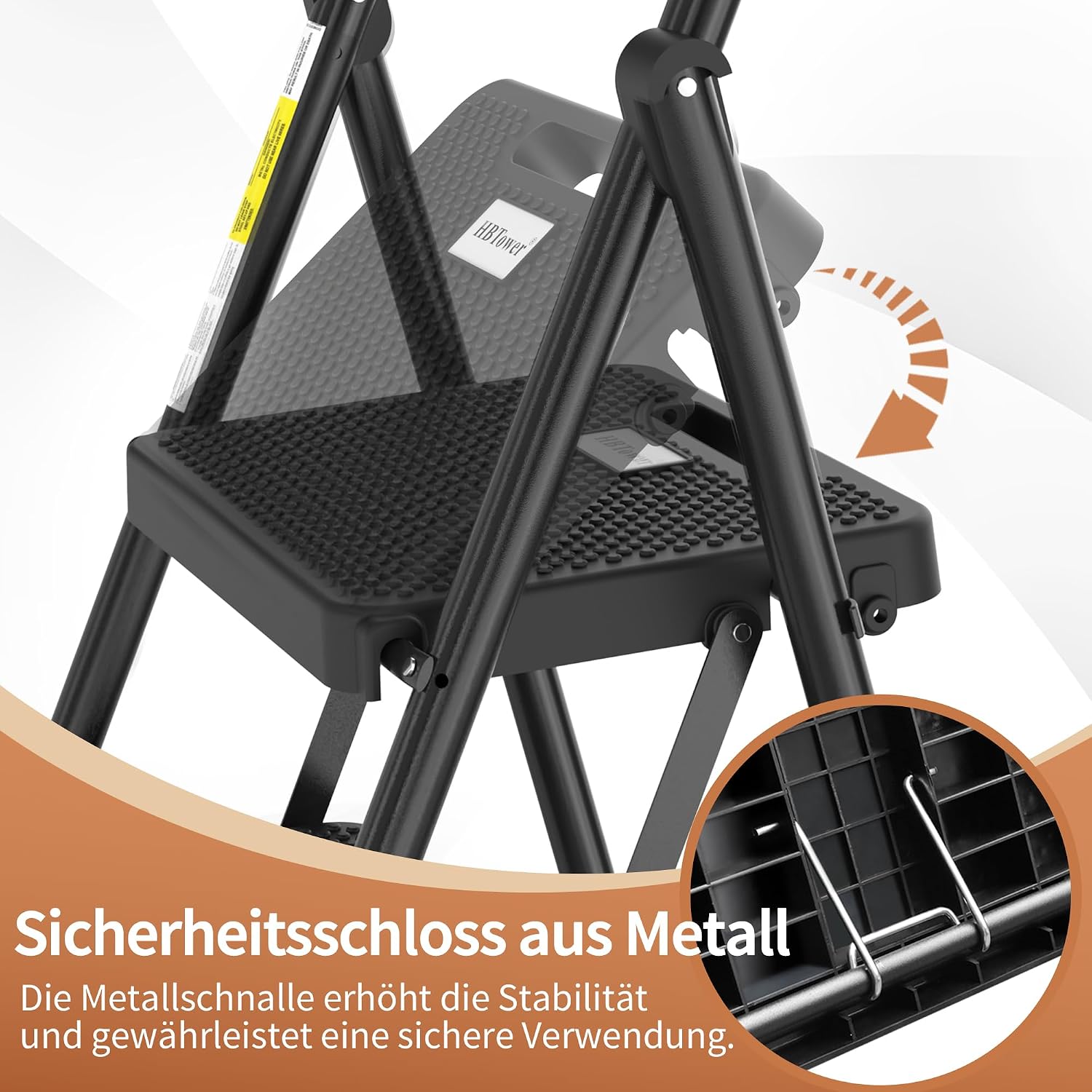 Thumbnail 4 de HBTower Trittleiter 3 Stufen 228 kg đȘ