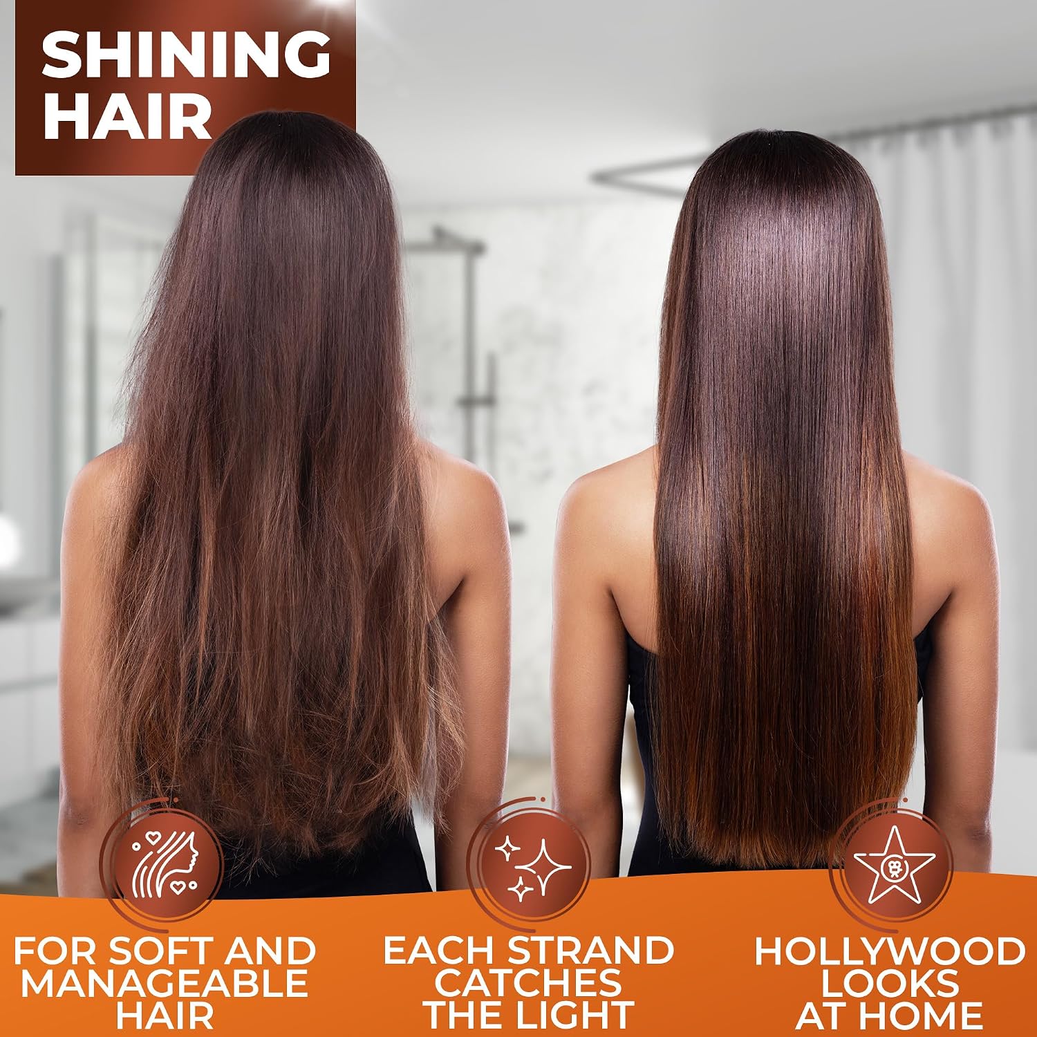 Detalle de BINGO HAIR CARE Moroccan Argan Oil Shampoo and Conditioner Set, Sulfate-Free