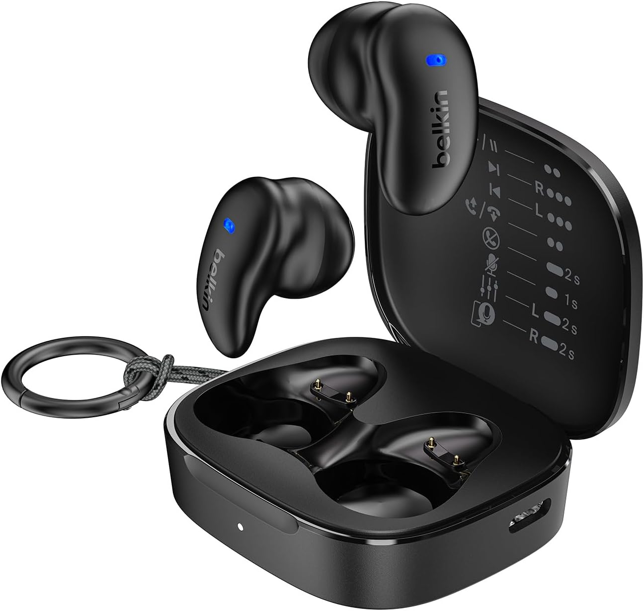 Detalle de Belkin SoundForm Anywhere Bluetooth Kopfhörer Schwarz