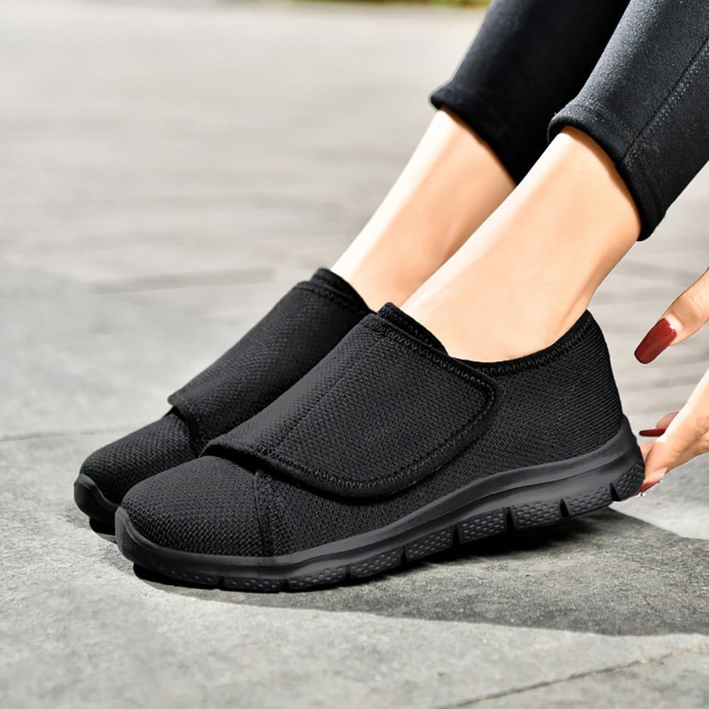 Thumbnail 6 de Leichte Weit-Klett-Walkingschuhe für Diabetiker (Damen & Herren) mit atmungsaktivem Netz – rutschfeste Orthopädie-Hausschuhe/Sandalen