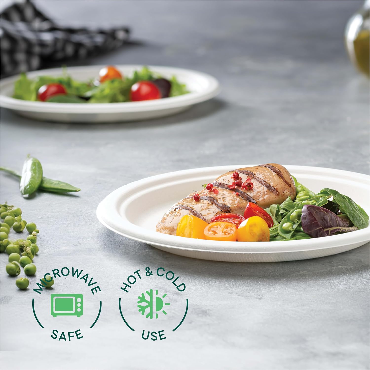 Thumbnail 2 de Stack Man Compostable Plates 125-Pack 🍽