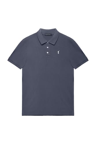 Thumbnail 4 de Polo Club Polo Manica Corta Uomo Denim Blu Regular Fit in Cotone 100%