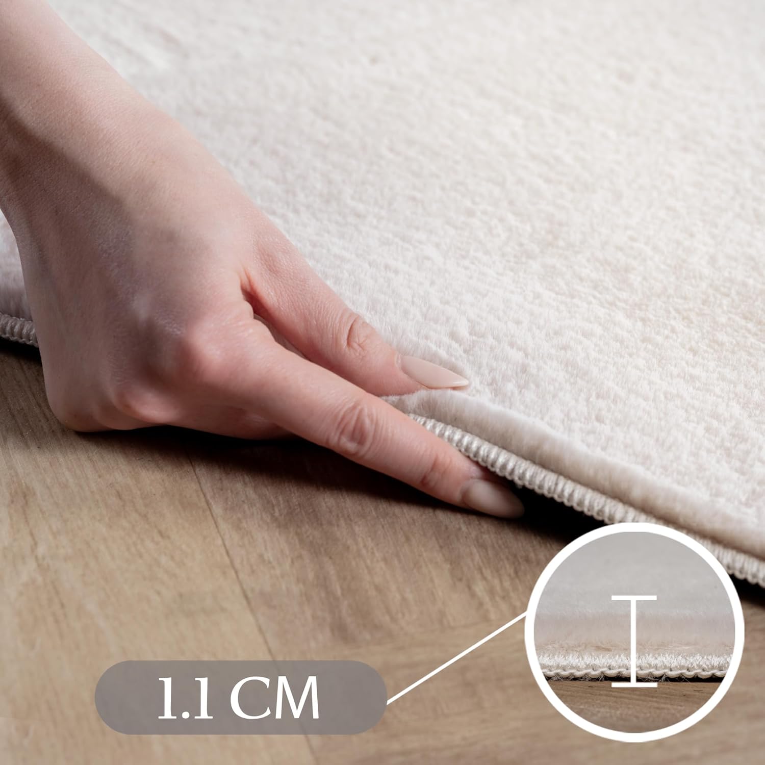 Thumbnail 3 de SIMPEX Teppich Wohnzimmer Creme 200x280 cm