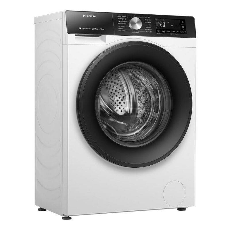 Detalle de Hisense WF3S1043BW1: Lavadora de carga frontal 10 kg, 1400 rpm, WiFi