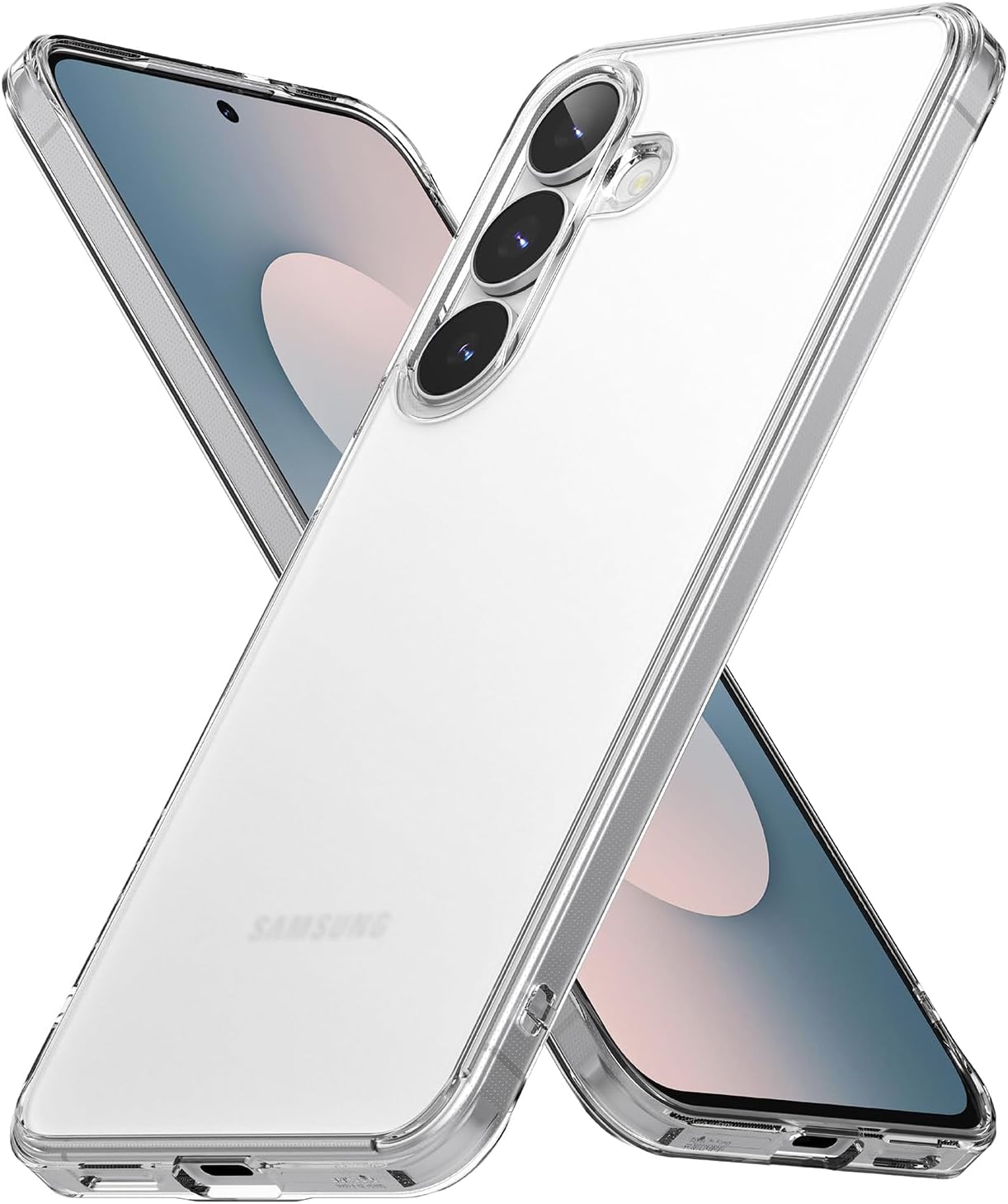 Detalle de Ringke Fusion for Samsung Galaxy S25 FE Case – Anti-Fingerprint Frosted Back, Slim Translucent with Shockproof Bumper