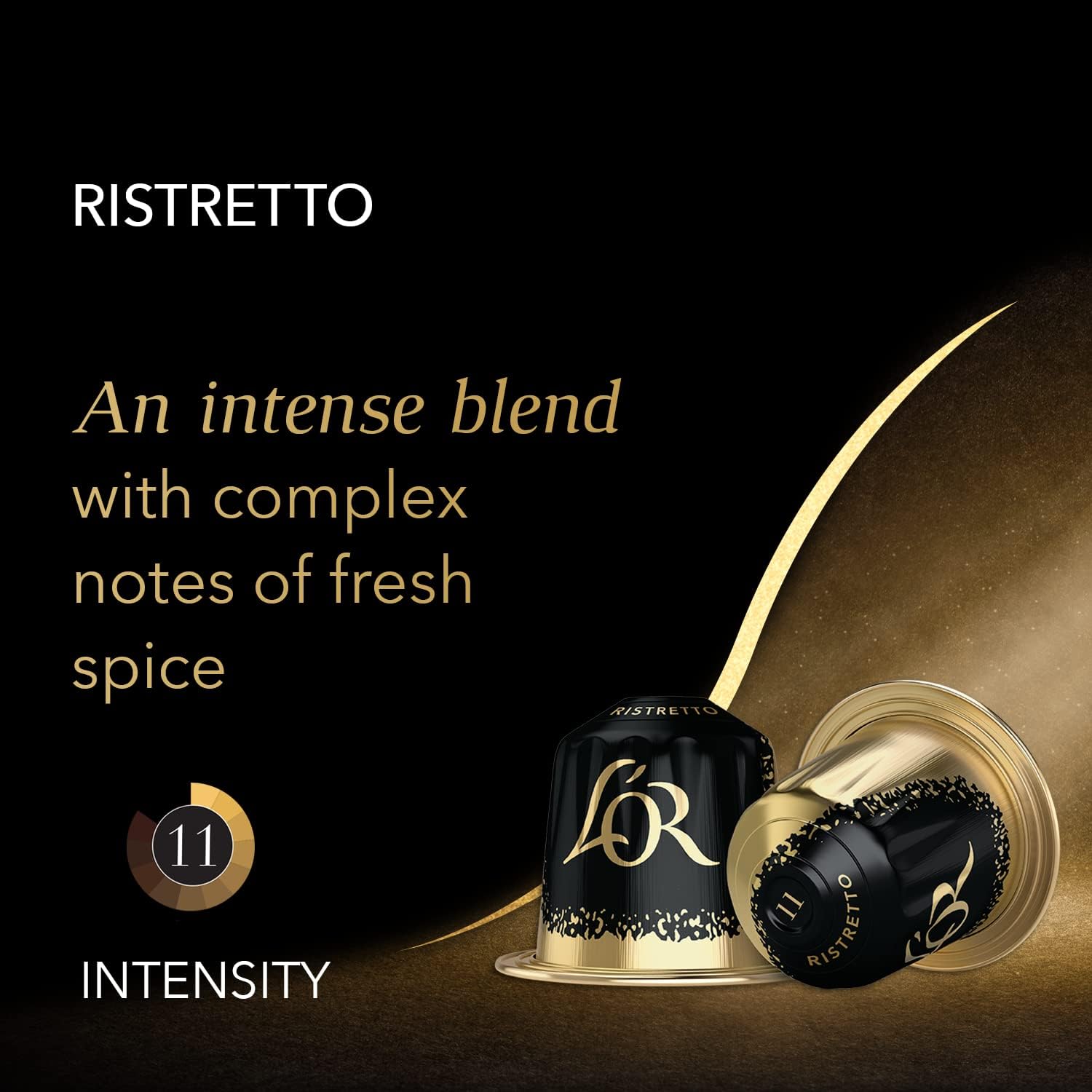 Detalle 2 de L'OR Espresso Ristretto Coffee Pods x40 – Pack of 40 Capsules