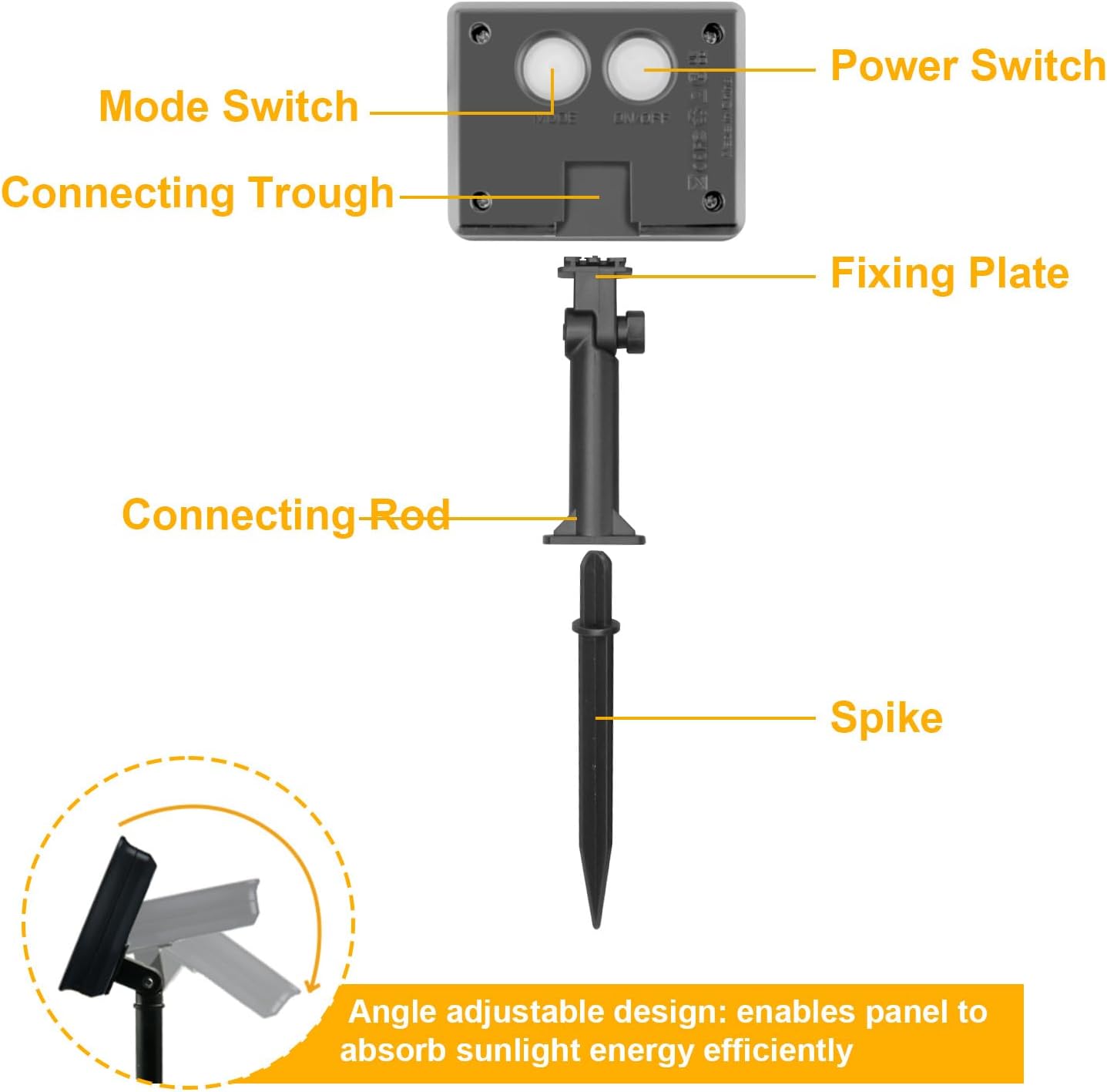 Thumbnail 4 de FFZZKJ solar string lights outdoor garden – 120 LED, 12m, warm white, IP65, 8 modes