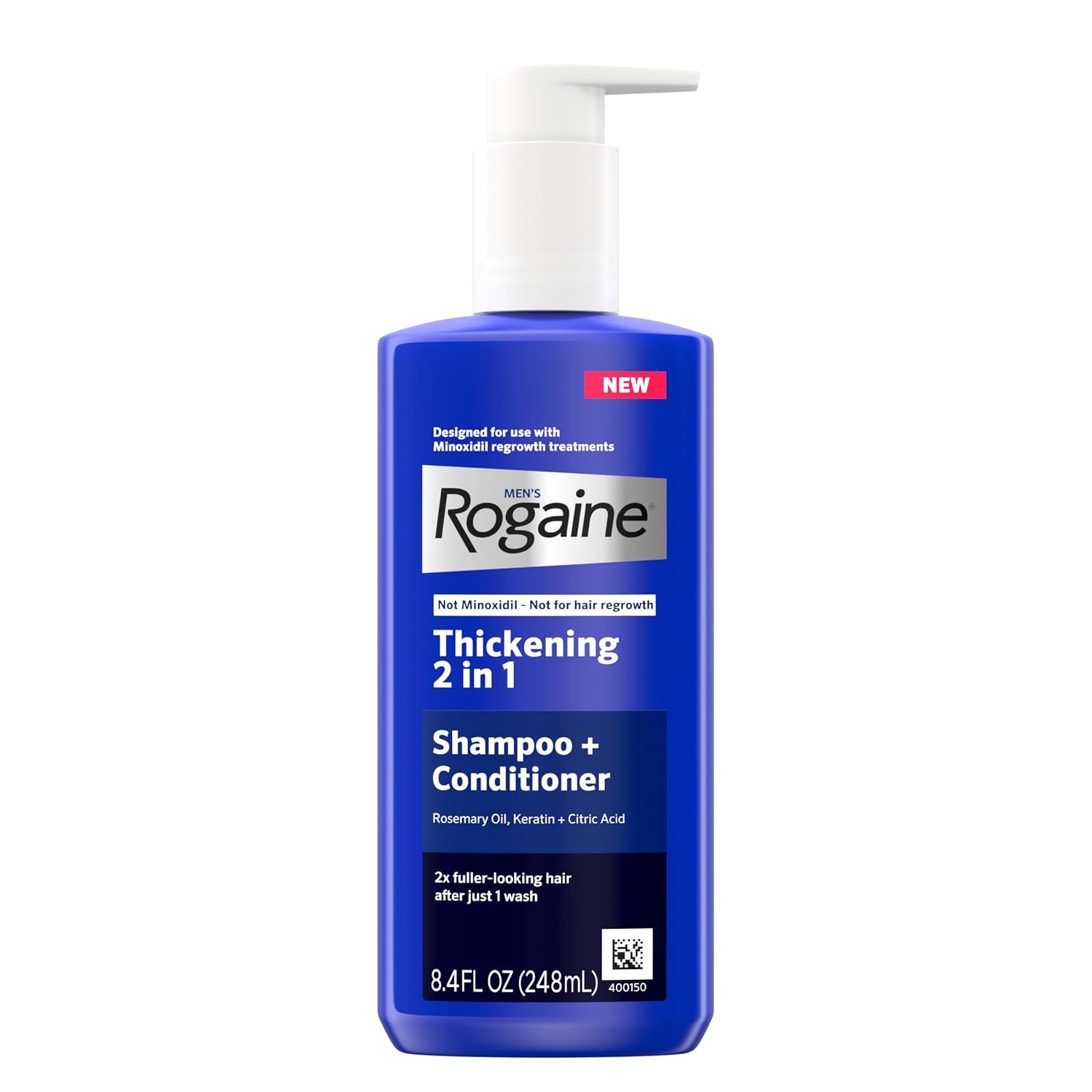 Detalle de Rogaine Men's Thickening 2-in-1 Shampoo 8.4 fl oz