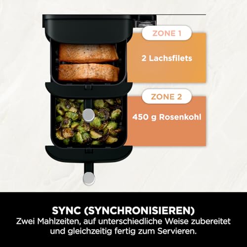 Thumbnail 6 de Ninja SL300EU Double Stack Heißluftfritteuse, 7,6 L, 4 Ebenen, 6 Funktionen