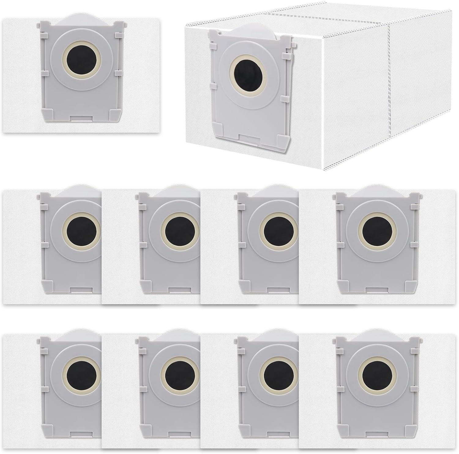 Detalle de Sacchetti per ECOVACS T50 Pro Omni e serie compatibili (10 pezzi, 3L, carbone attivo) – controllo polvere ed odori