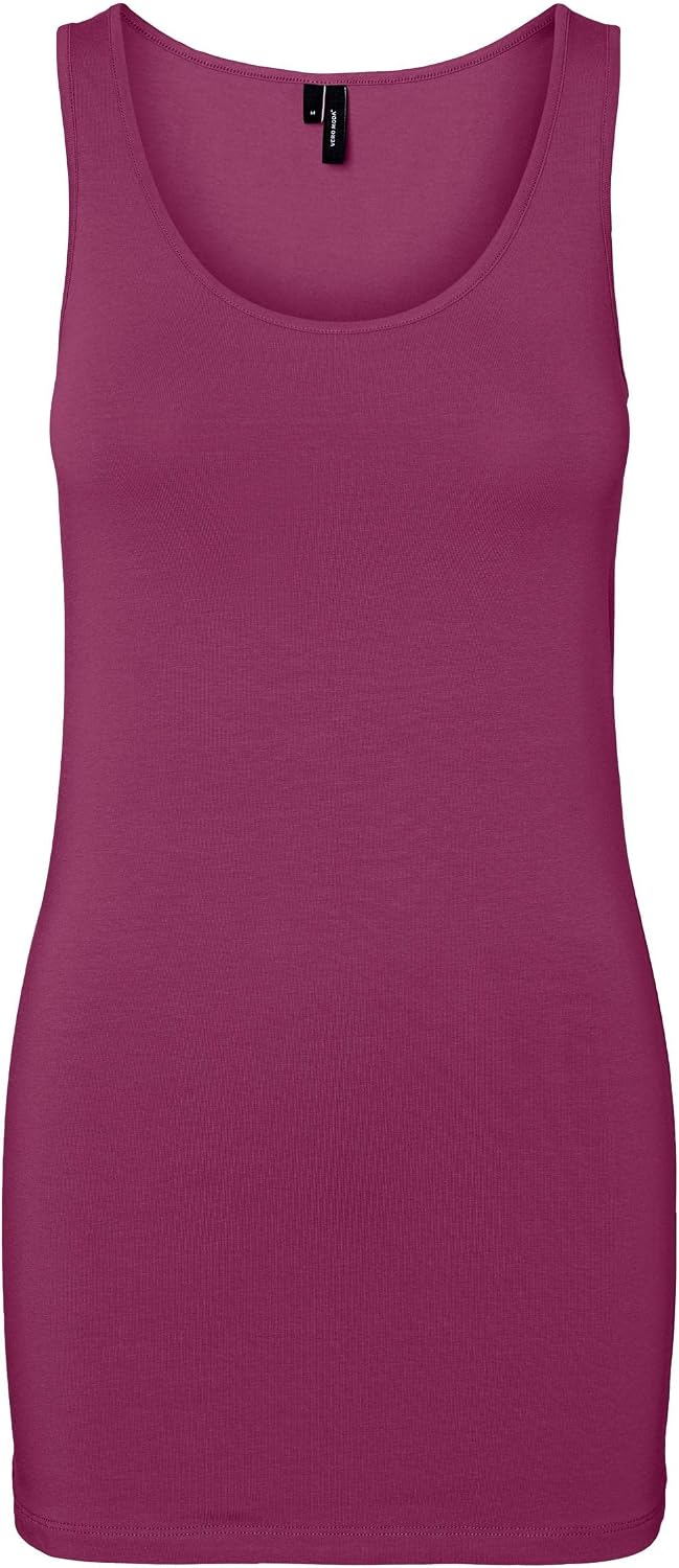 Detalle de VERO MODA Damen Vmmaxi My Soft Uu Tank Noos Top – locker, schlicht und vielseitig