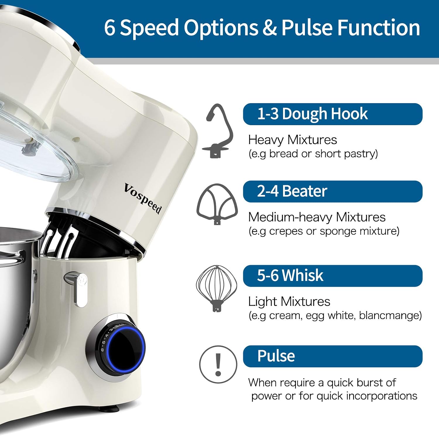 Thumbnail 1 de Vospeed 8L Stand Mixer