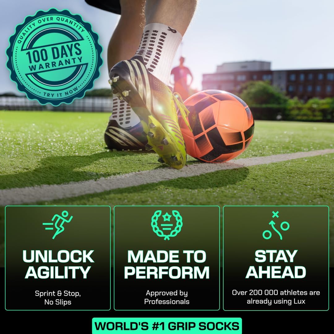 Detalle de Lux Dual Grip Socks soccer grip 360