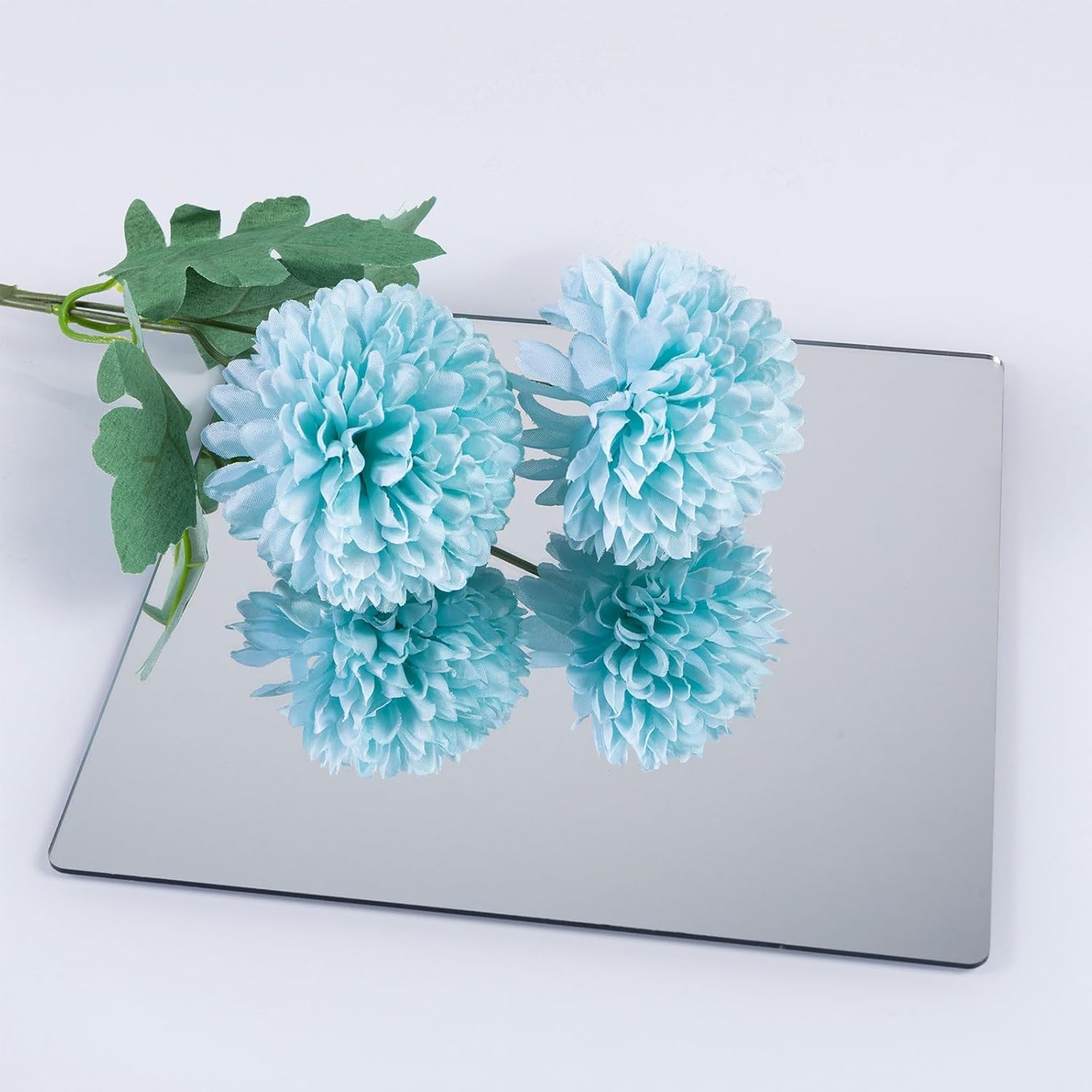 Detalle de Hode 10 Pieces Acrylic Stick on Mirror Tiles (30x30cm, 2mm Thick) – Self-Adhesive, Flexible, Safe Wall Decor