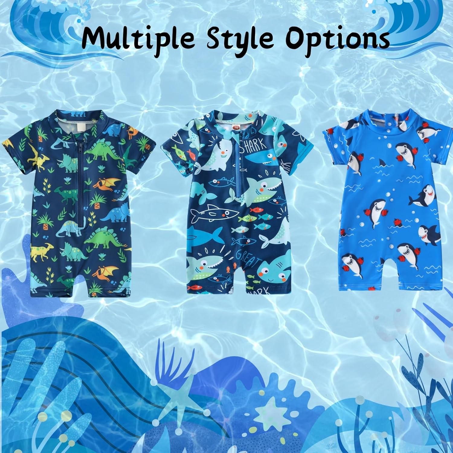 Thumbnail 5 de HAGOT Costume da bagno per neonato intero con cerniera