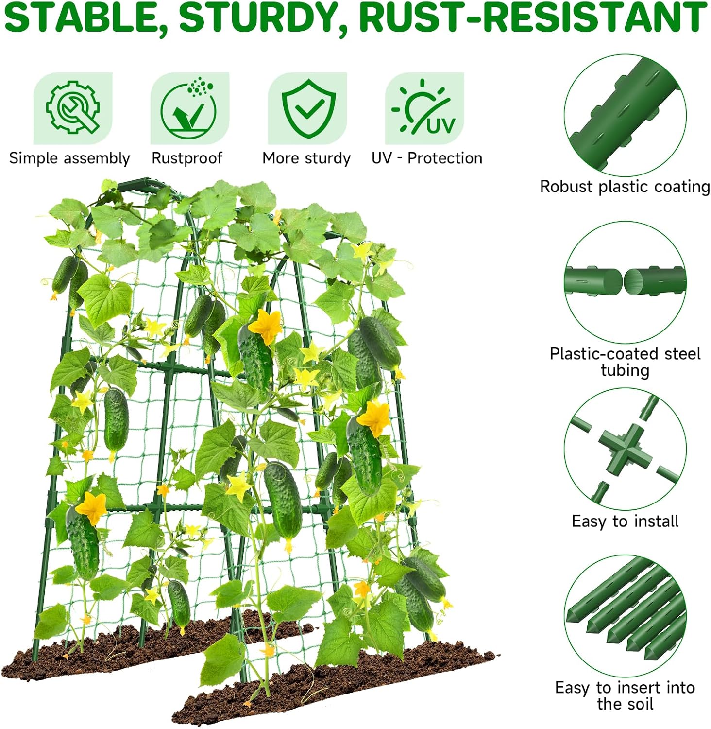 Thumbnail 3 de Cucumber Trellis 80 x 120 cm U-shape