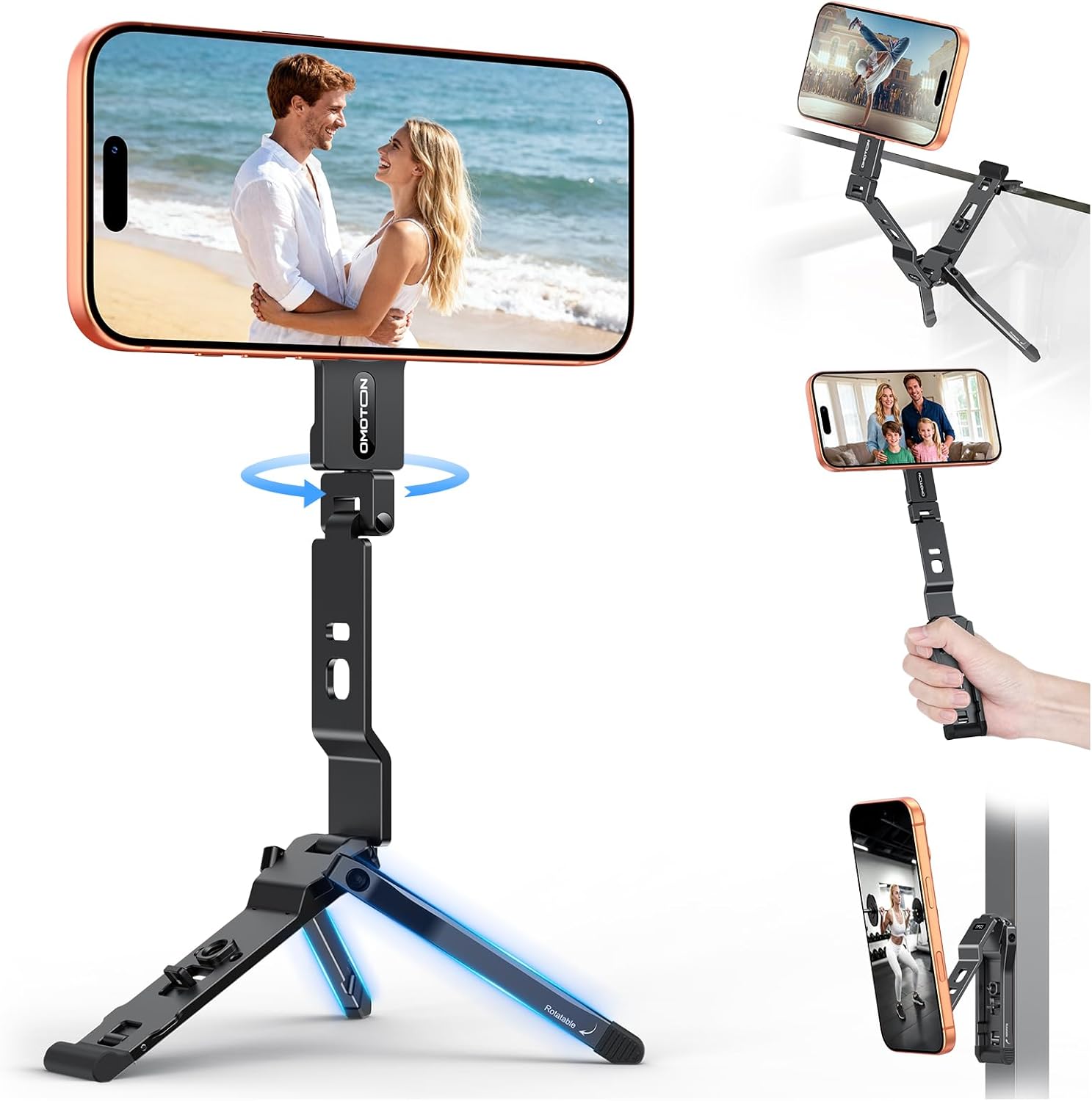 Detalle de OMOTON TP03 MagSafe Tripod 8.66"