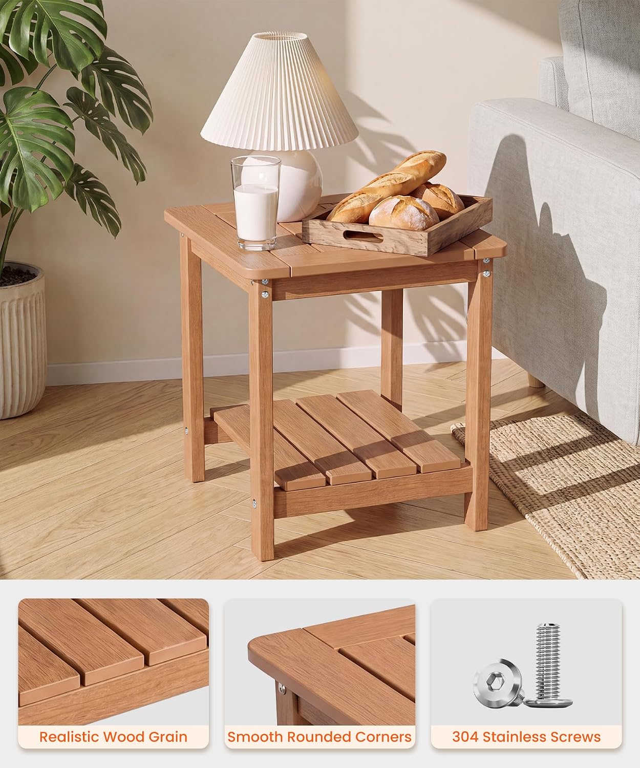 Thumbnail 5 de RIBEIO HDPE Outdoor Side Table