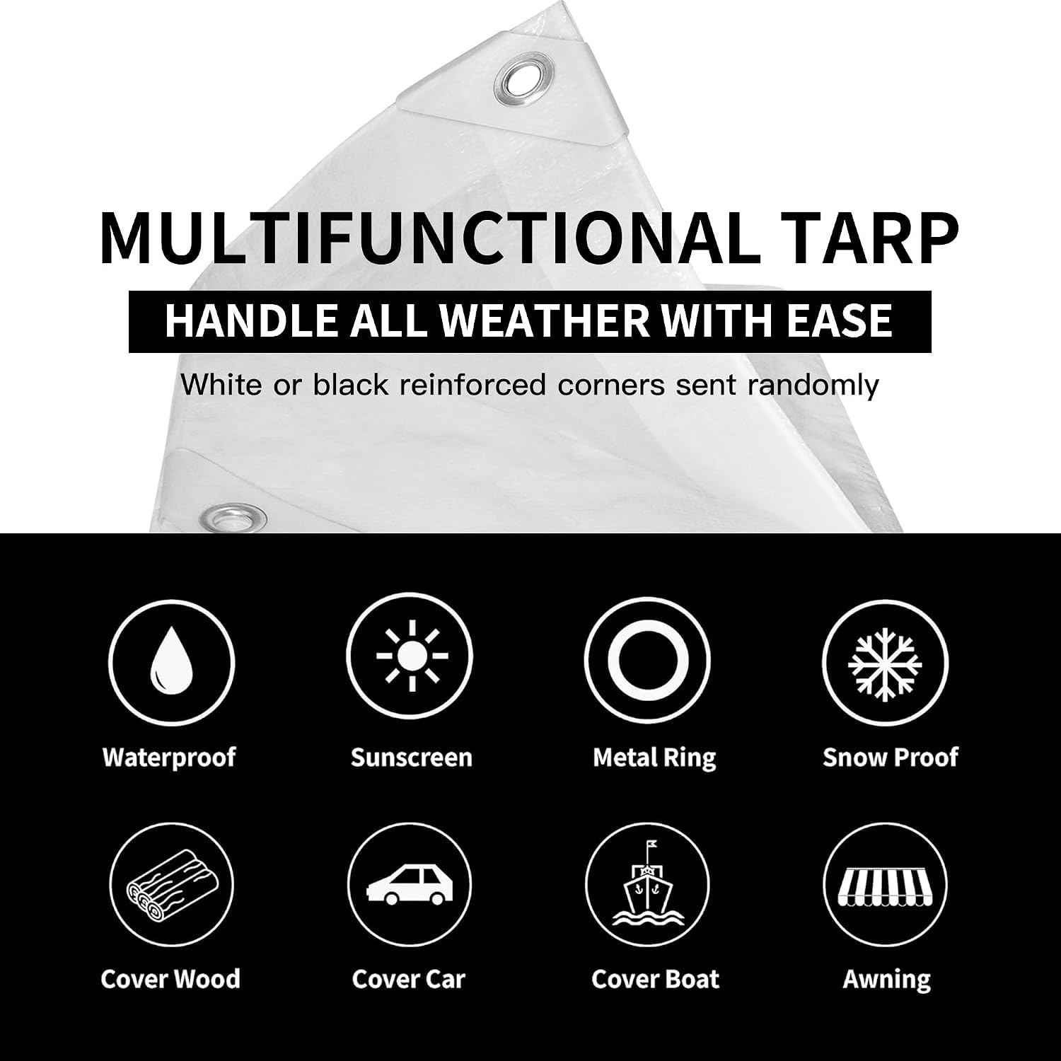 Detalle 2 de TARPAL Poly Tarp 4x6 Feet