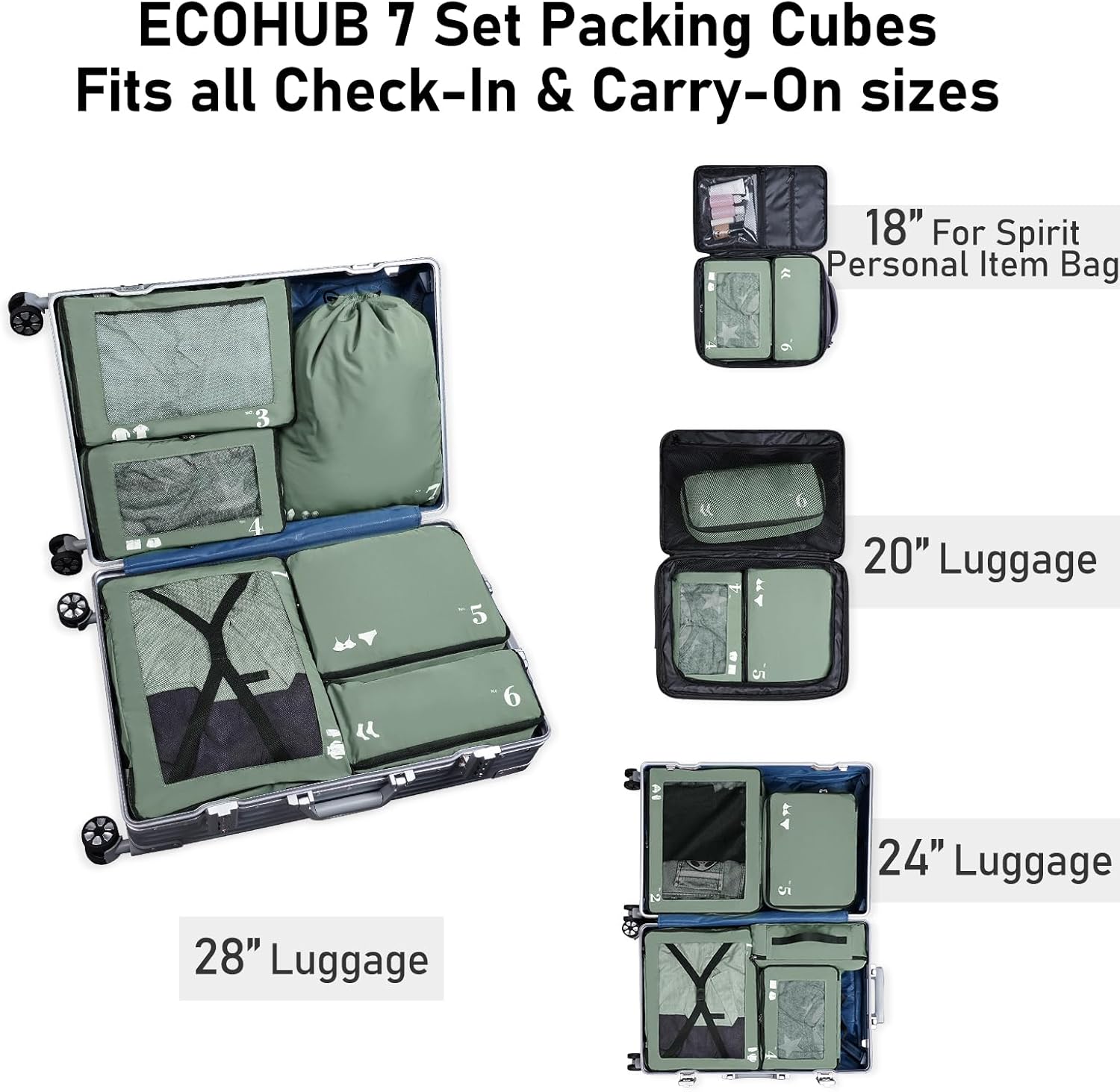 Thumbnail 5 de ECOHUB Packing Cubes Resistente para Viaje
