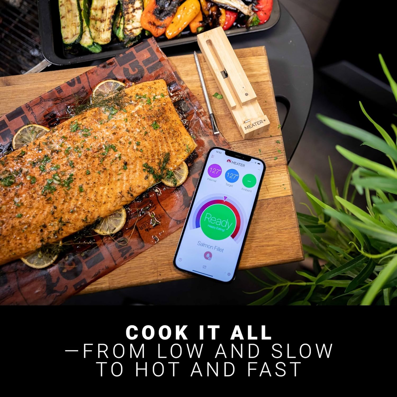 Detalle de MEATER Plus Smart Bluetooth Wireless Meat Thermometer for BBQ, Oven, Smoker & More