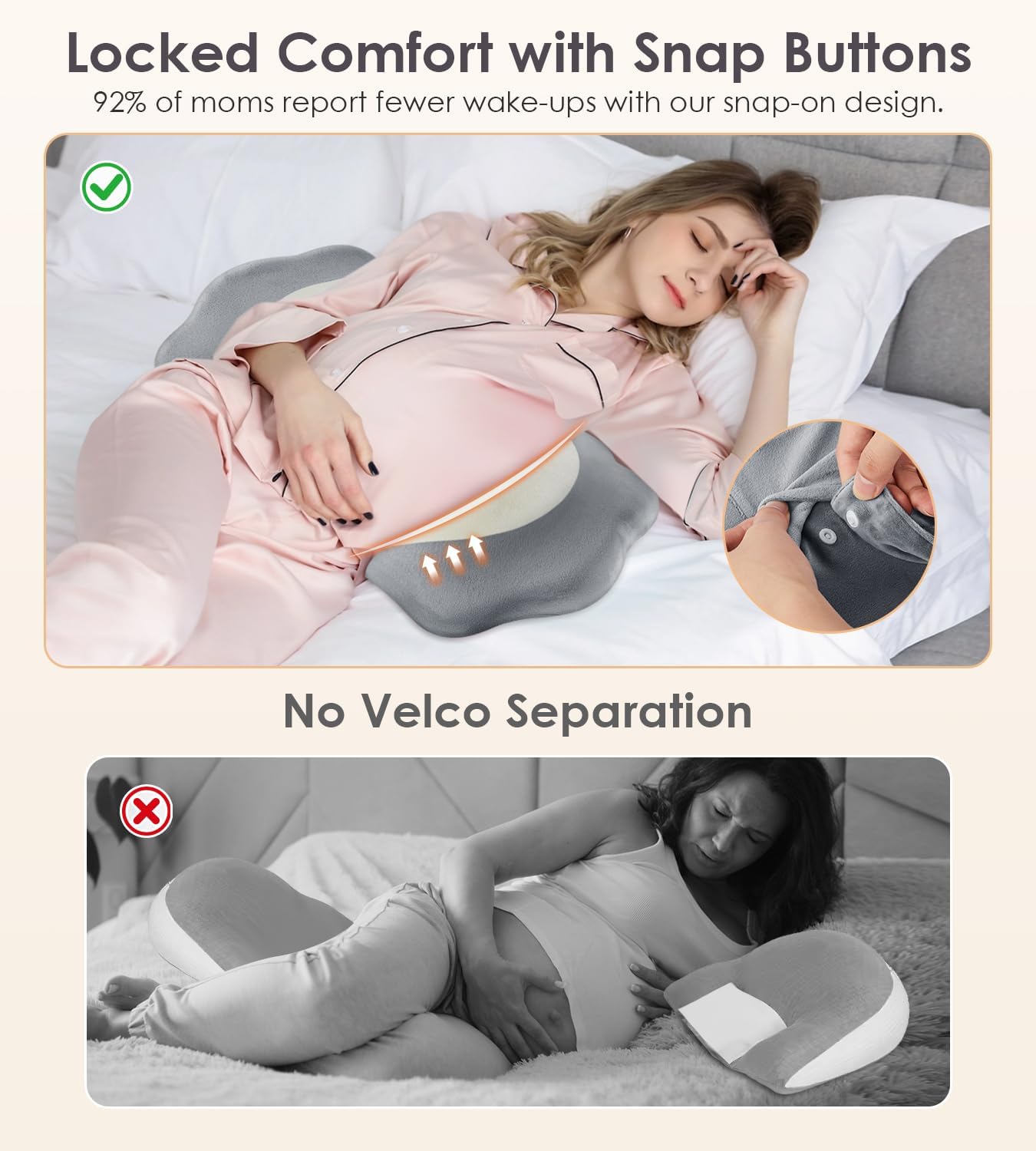 Thumbnail 5 de DONAMA Pregnancy Pillow with Memory Foam