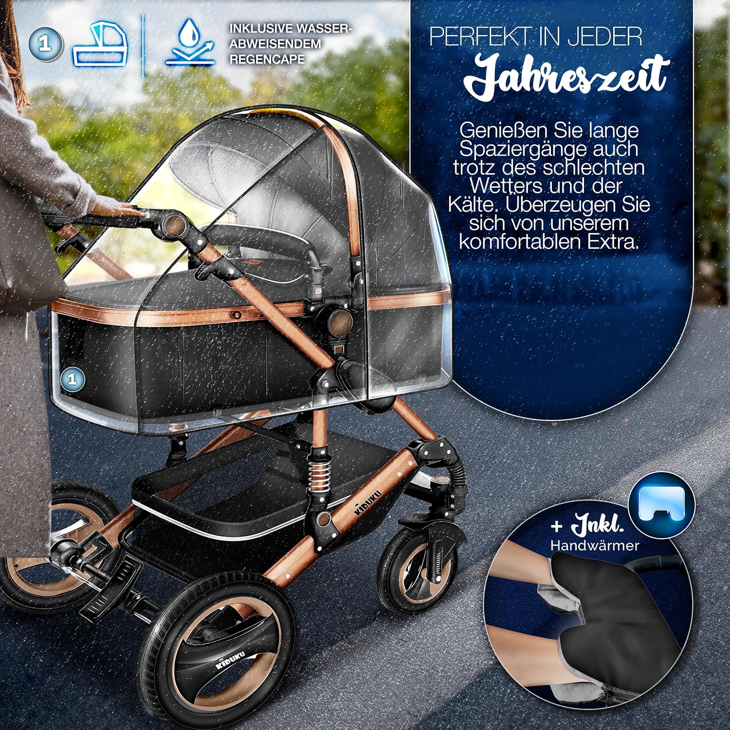 Thumbnail 3 de KIDUKU® 3 in 1 Kinderwagen XXL 22 kg