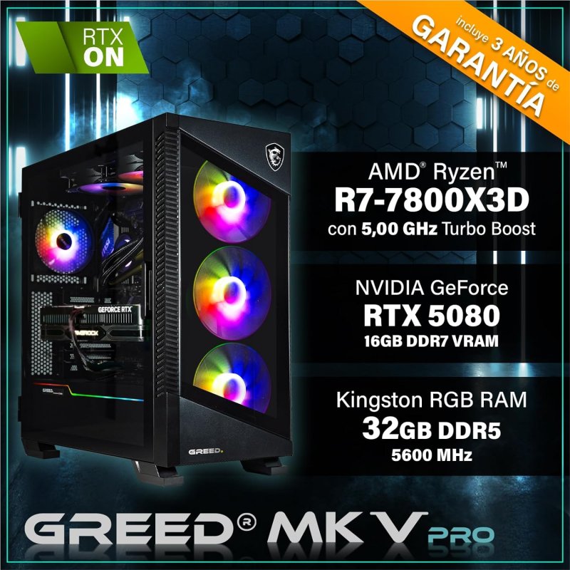 Detalle 2 de GREED MK5 Pro ordenador 32 GB 2 TB SSD