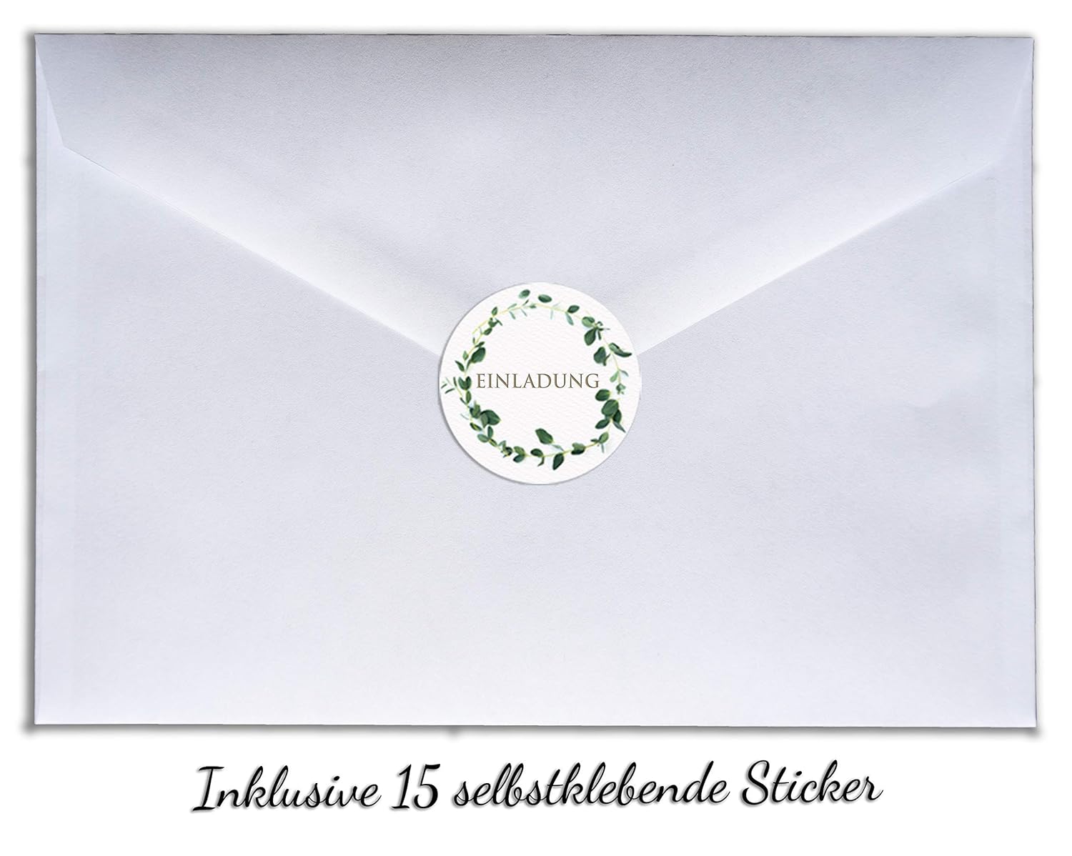 Thumbnail 6 de 15er Einladungskarten-Set 296 x 105 mm ✉️