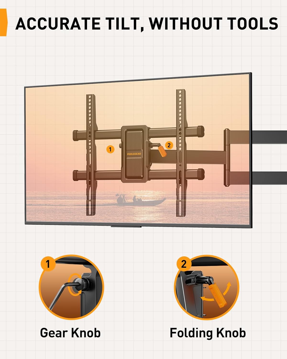 Thumbnail 5 de Perlegear PGMF24B 700 mm TV wall bracket