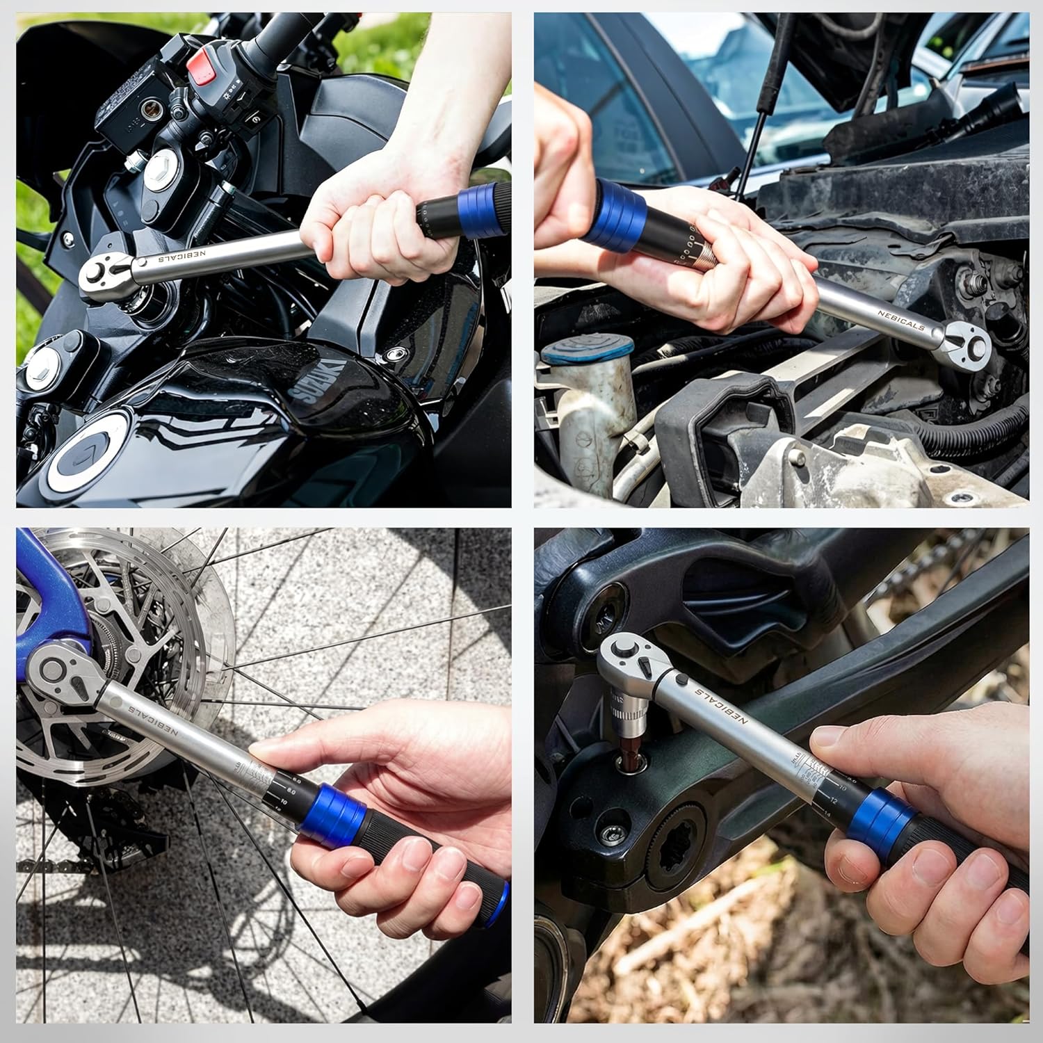 Thumbnail 6 de 9-Piece Torque Wrench Set with 1/4, 3/8, 1/2 Drives and Extensions