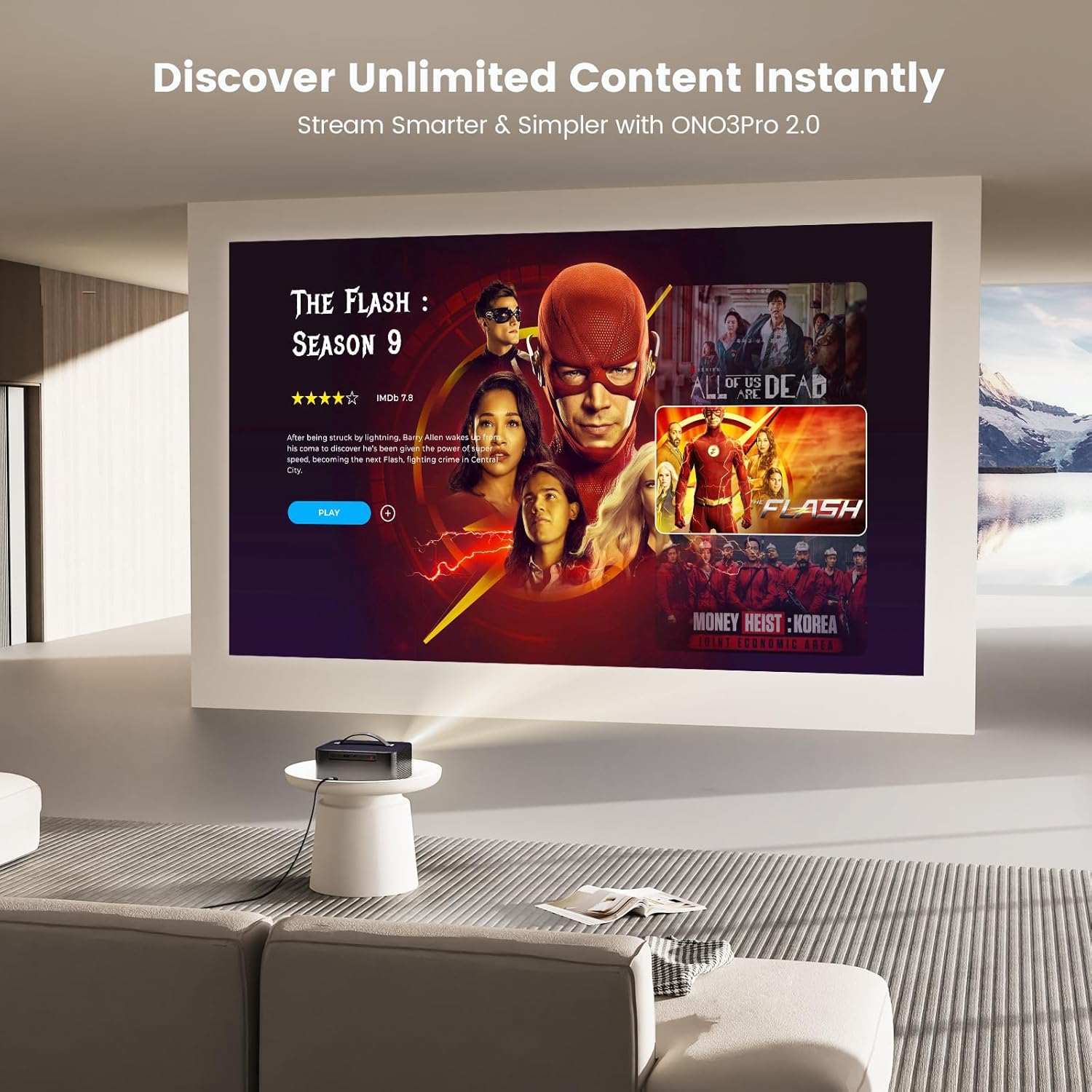 Thumbnail 1 de ONOAYO ONO3Pro 2.0 4K Projector 2000 ANSI 📽