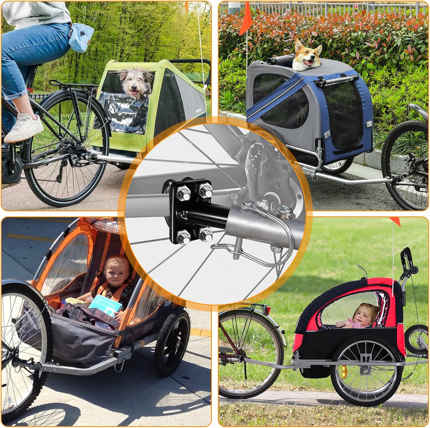 Thumbnail 6 de Gancio di traino universale LOVLEX per bicicletta – doppia sicurezza e montaggio senza attrezzi