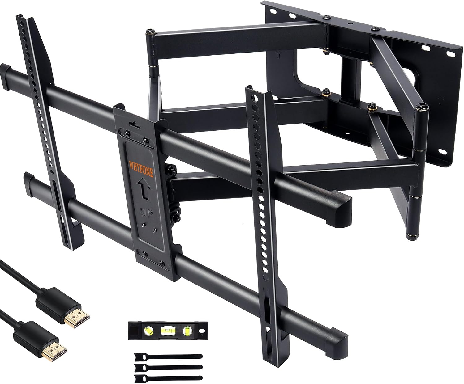 Detalle de WHYFONE WF9456 TV Wall Bracket for 50–90 Inch TVs, 765mm Dual Arms