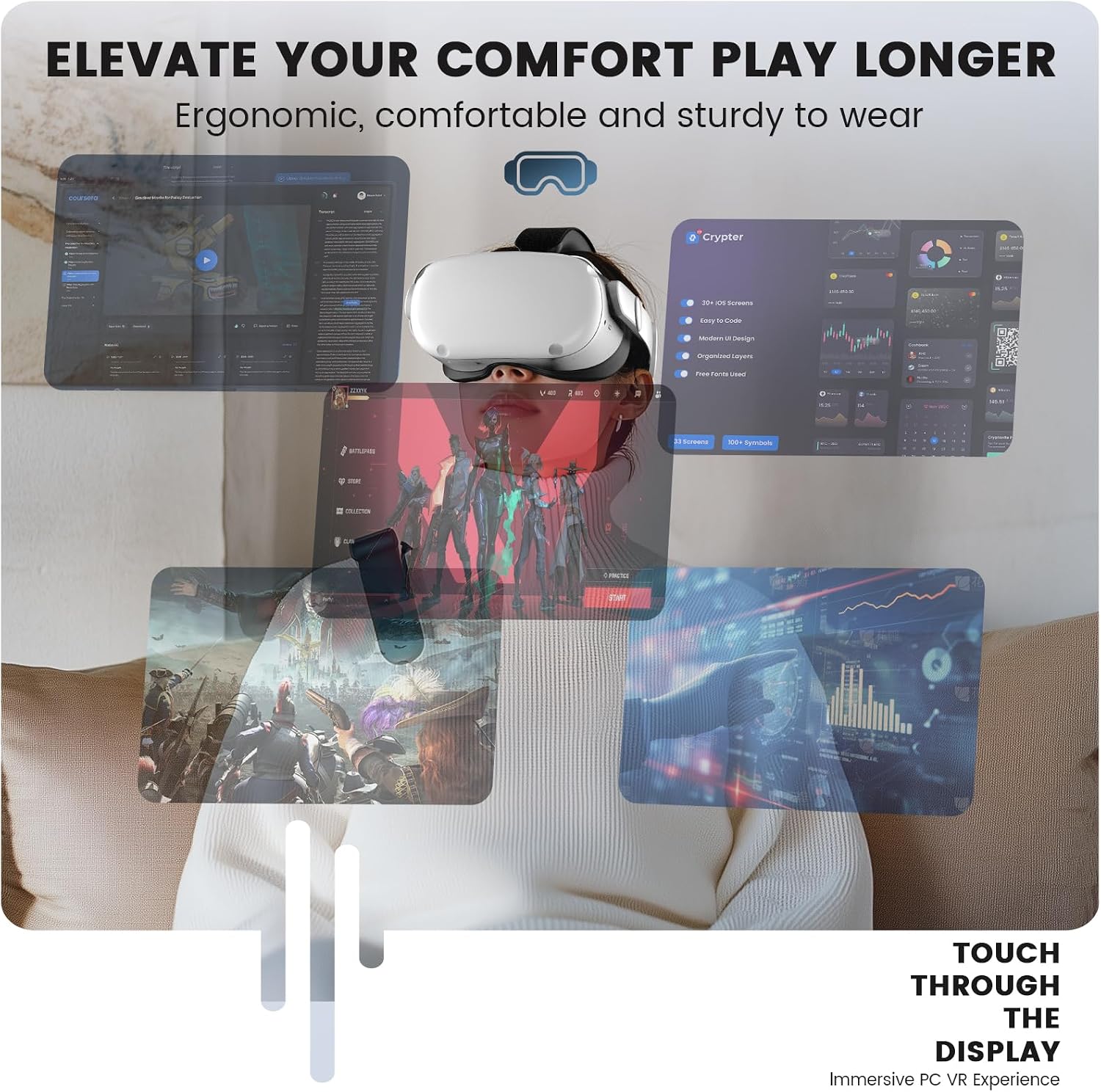Thumbnail 4 de VZNEK Comfort Head Strap for Quest 2