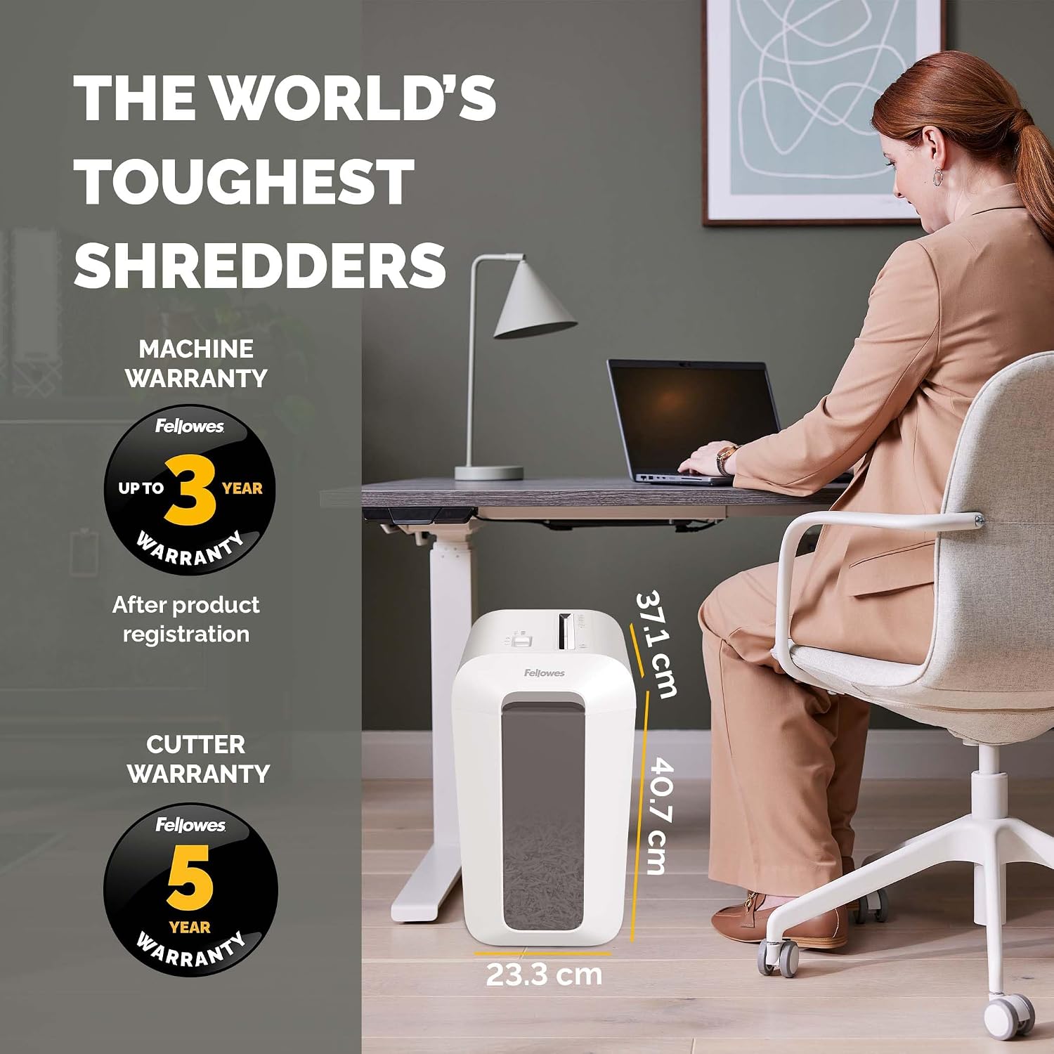 Thumbnail 6 de Fellowes Powershred LX65: High-Security 10-Sheet Cross-Cut Shredder for Home Office