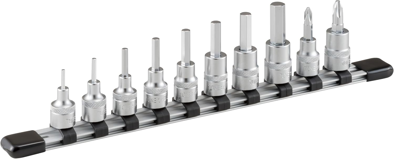 Detalle de トネ(TONE) HH310 ヘキサゴンソケットセット 9.5mm差込角・10点・ホルダー付