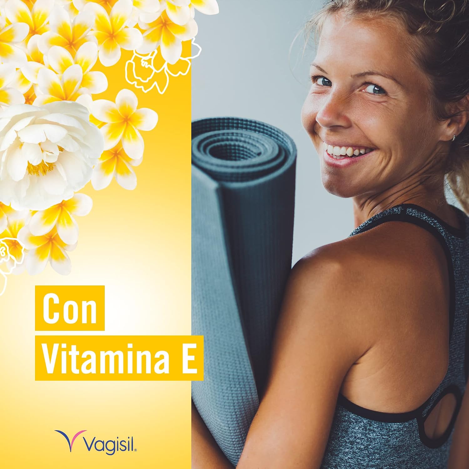Detalle 2 de Vagisil intimtvättgel med vit jasmin, aloe vera och pH-anpassning, 250 ml