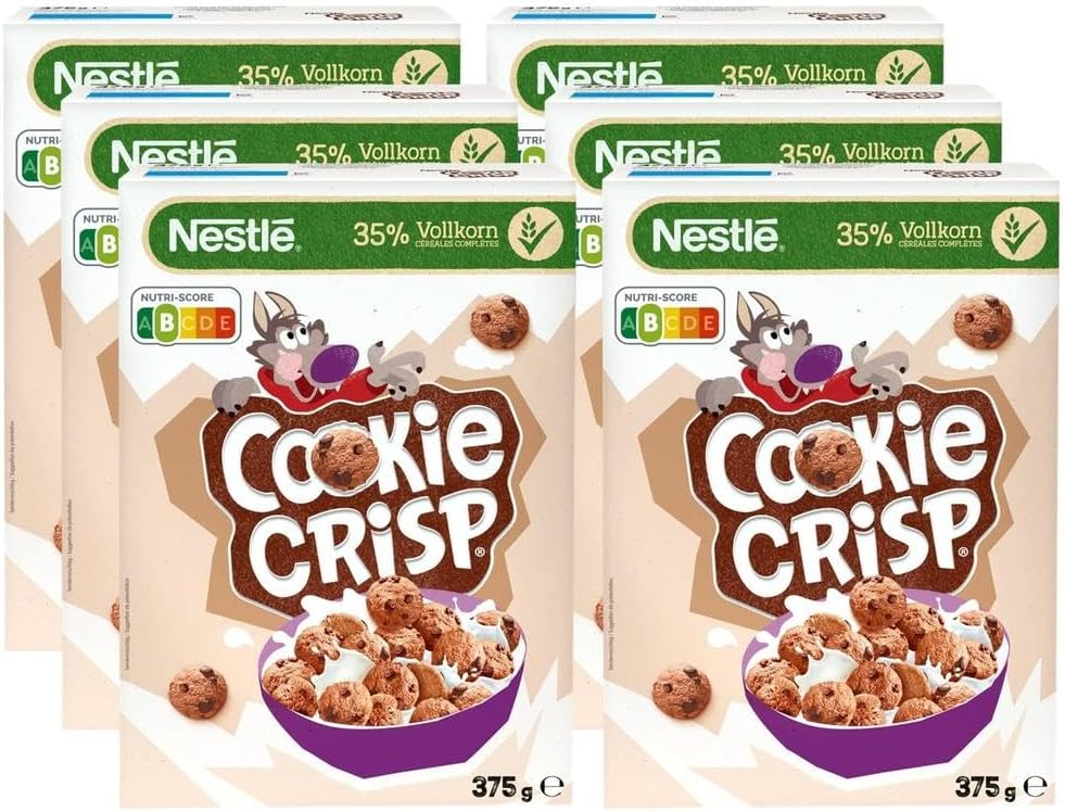 Detalle 2 de Cookie Crisp Cereales, Pack de 6 🍪